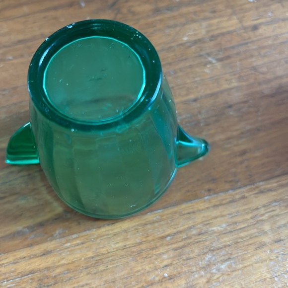 Vintage Arko Agate green depression uranium glass child’s tea set small pitcher - Picture 4 of 7